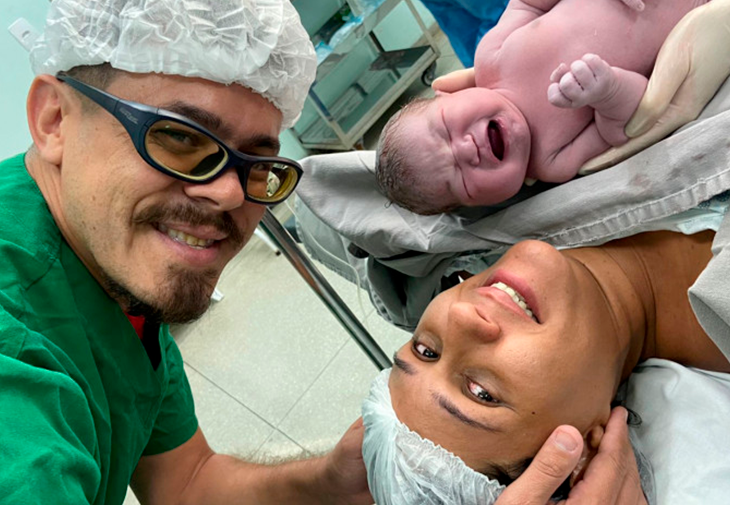 Esther Nogueira Macedo é a primeira filha do casal - Foto: Saúde/Governo do Tocantins